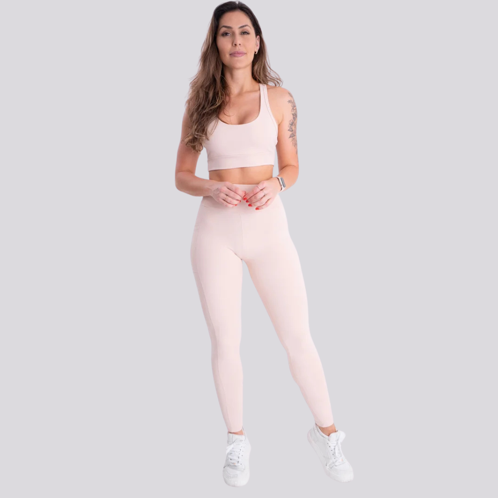 Conjunto Feminino KongFit – Top + Calça de Alta Performance