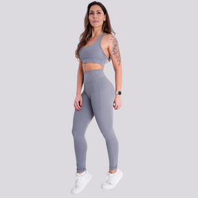 Conjunto Feminino KongFit – Top + Calça de Alta Performance