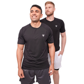 Kit 6 Peças Dryfit: 3 Camisas e 3 Shorts - Preto