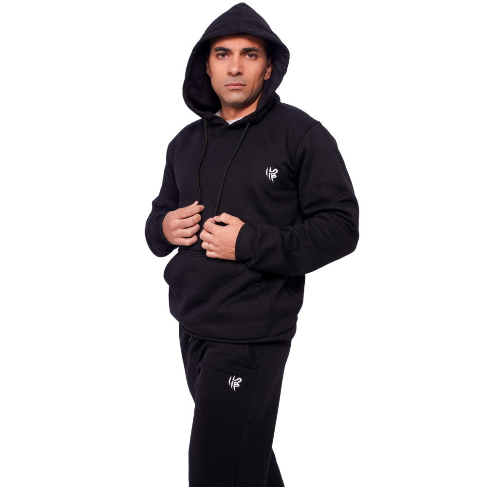 Kit KongFit Total Black – Jaqueta + Calça Moletom Conforto e Estilo