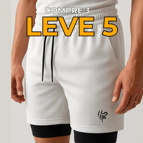 Leve 5 Pague 3 - Shorts Masculino com Compressão e Bolso Interno